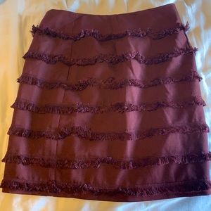Maroon pencil skirt